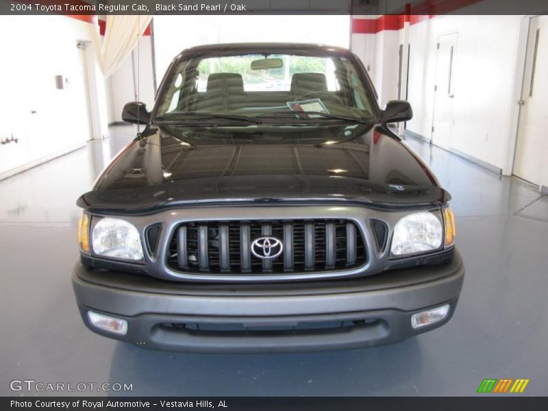 Black Sand Pearl / Oak 2004 Toyota Tacoma Regular Cab