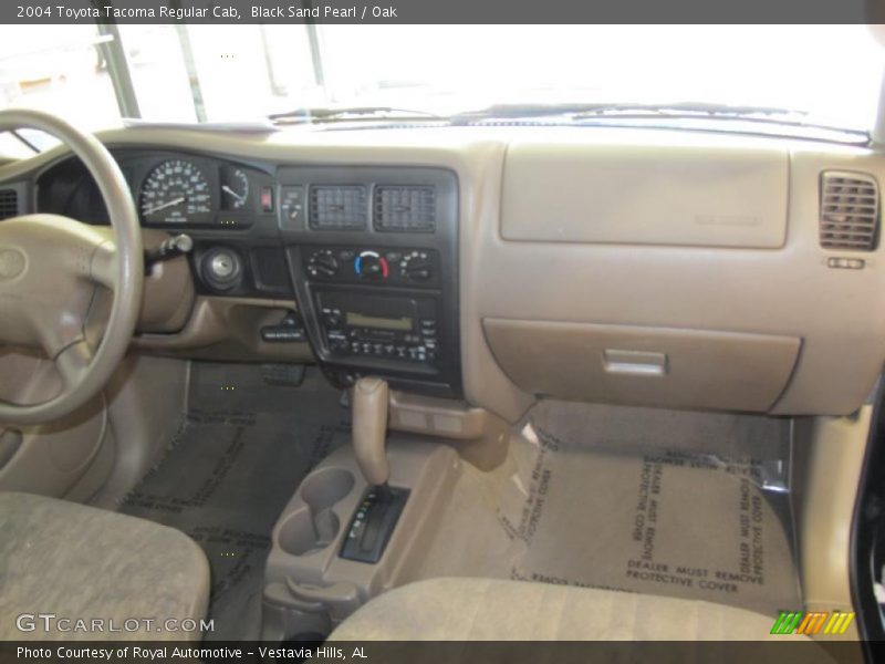 Black Sand Pearl / Oak 2004 Toyota Tacoma Regular Cab