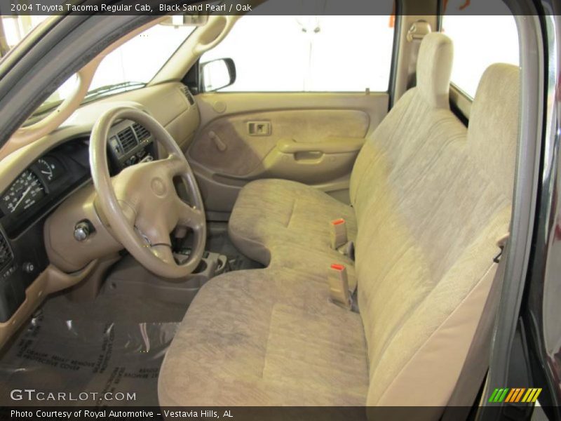 Black Sand Pearl / Oak 2004 Toyota Tacoma Regular Cab