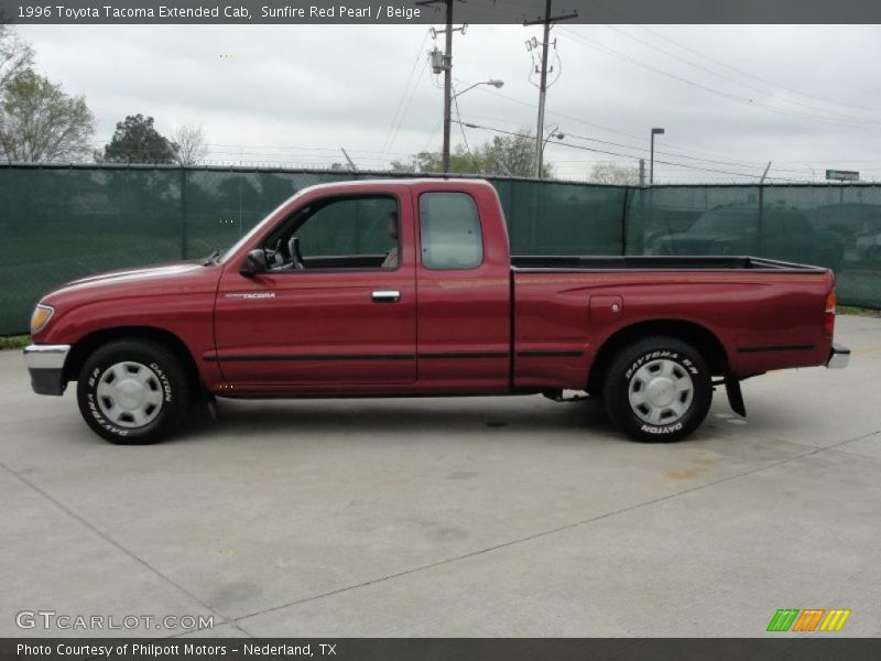  1996 Tacoma Extended Cab Sunfire Red Pearl