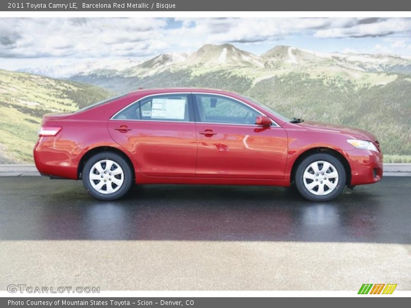 Barcelona Red Metallic / Bisque 2011 Toyota Camry LE