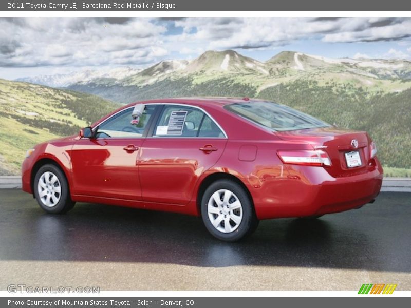 Barcelona Red Metallic / Bisque 2011 Toyota Camry LE
