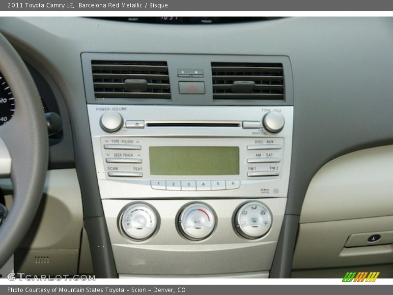 Barcelona Red Metallic / Bisque 2011 Toyota Camry LE