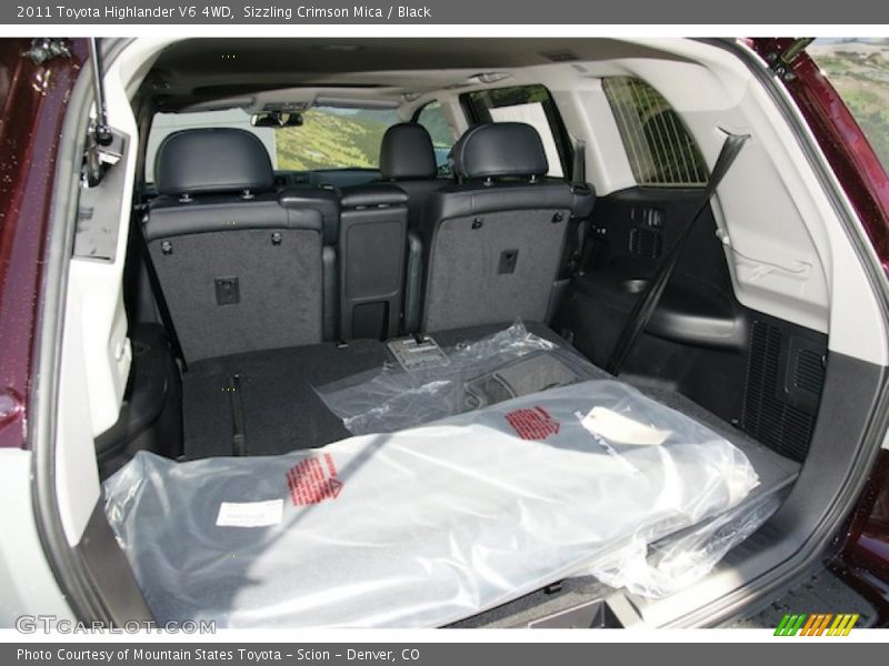 Sizzling Crimson Mica / Black 2011 Toyota Highlander V6 4WD