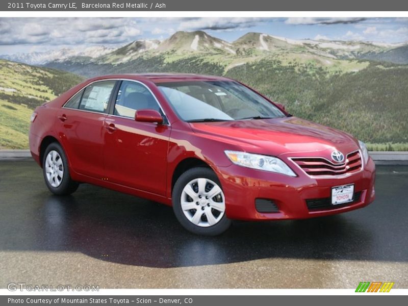 Barcelona Red Metallic / Ash 2011 Toyota Camry LE