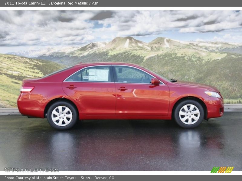 Barcelona Red Metallic / Ash 2011 Toyota Camry LE