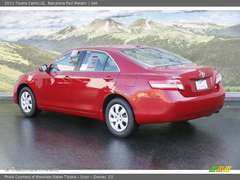Barcelona Red Metallic / Ash 2011 Toyota Camry LE