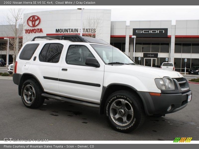 Cloud White / Gray Celadon 2002 Nissan Xterra SE V6 SC 4x4