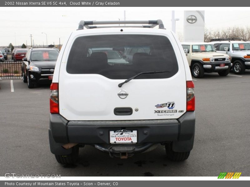Cloud White / Gray Celadon 2002 Nissan Xterra SE V6 SC 4x4