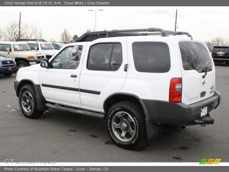 Cloud White / Gray Celadon 2002 Nissan Xterra SE V6 SC 4x4