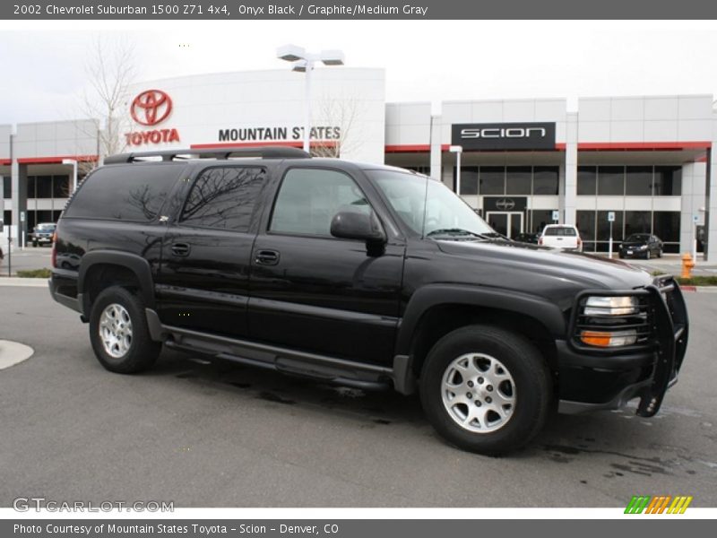 Onyx Black / Graphite/Medium Gray 2002 Chevrolet Suburban 1500 Z71 4x4