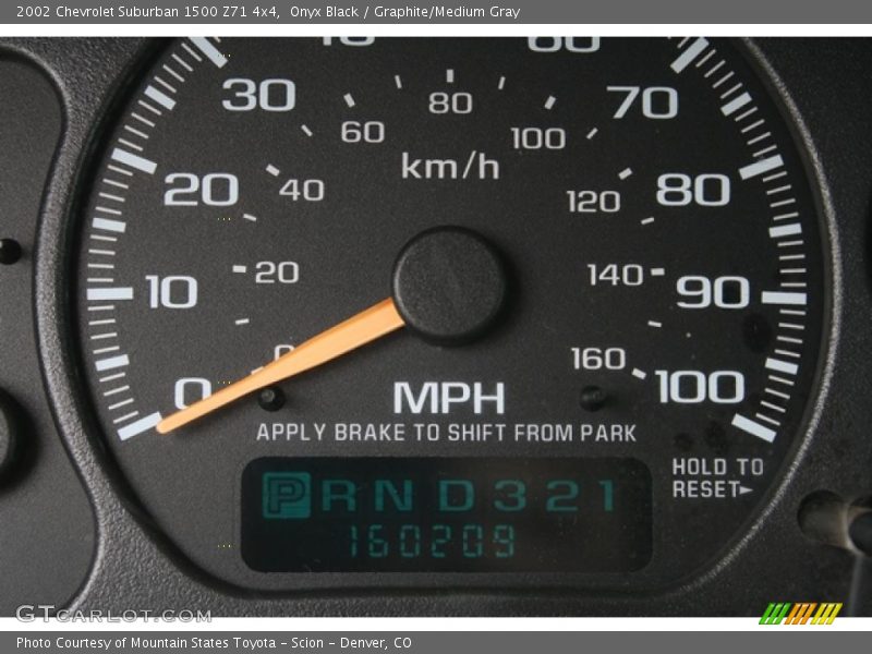 Onyx Black / Graphite/Medium Gray 2002 Chevrolet Suburban 1500 Z71 4x4