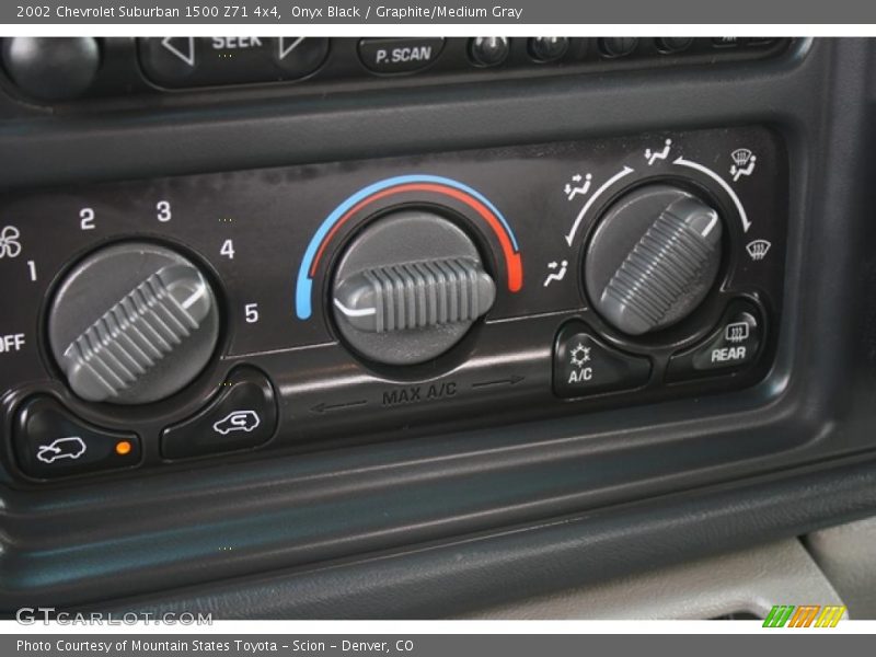 Onyx Black / Graphite/Medium Gray 2002 Chevrolet Suburban 1500 Z71 4x4