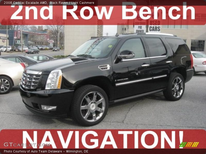 Black Raven / Light Cashmere 2008 Cadillac Escalade AWD
