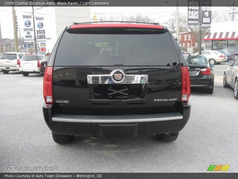 Black Raven / Light Cashmere 2008 Cadillac Escalade AWD