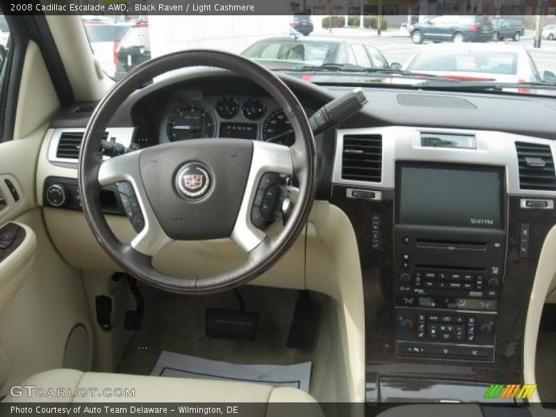 Black Raven / Light Cashmere 2008 Cadillac Escalade AWD