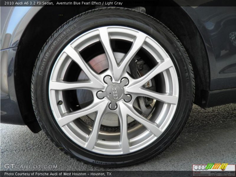 Aventurin Blue Pearl Effect / Light Gray 2010 Audi A6 3.2 FSI Sedan