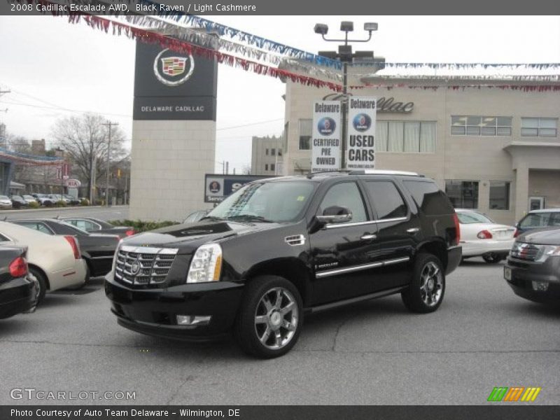 Black Raven / Light Cashmere 2008 Cadillac Escalade AWD