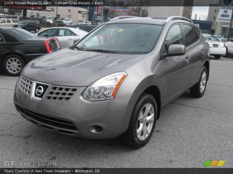Gotham Gray Metallic / Black 2008 Nissan Rogue SL AWD