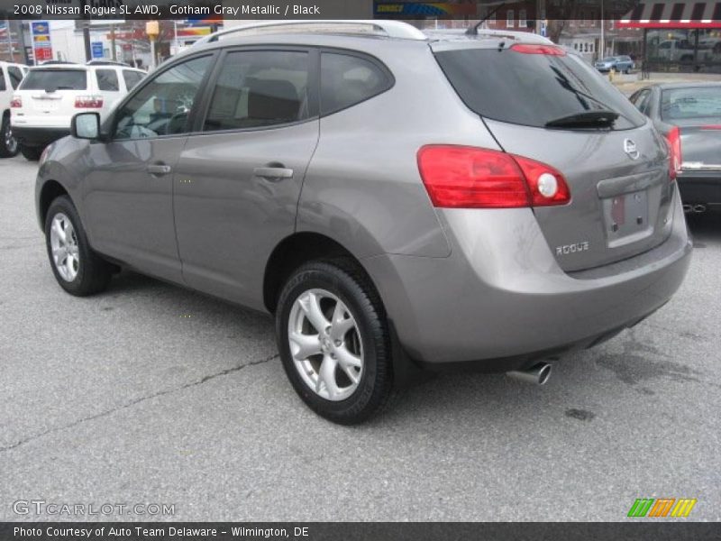 Gotham Gray Metallic / Black 2008 Nissan Rogue SL AWD