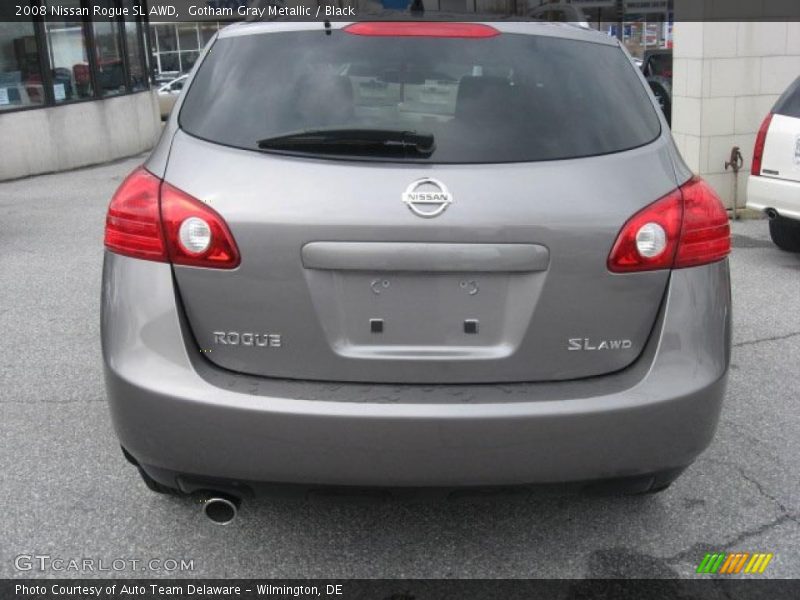 Gotham Gray Metallic / Black 2008 Nissan Rogue SL AWD