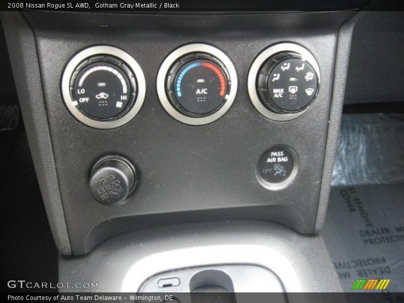 Gotham Gray Metallic / Black 2008 Nissan Rogue SL AWD