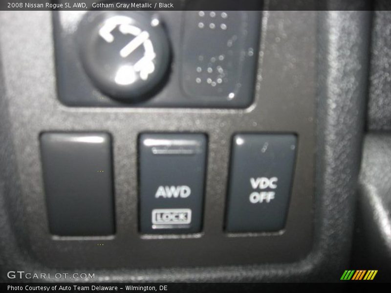 Gotham Gray Metallic / Black 2008 Nissan Rogue SL AWD