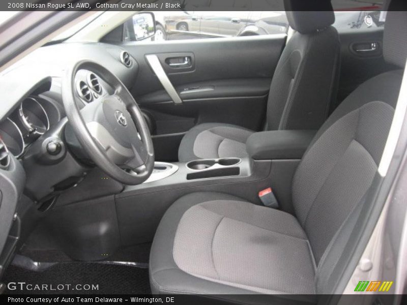 Gotham Gray Metallic / Black 2008 Nissan Rogue SL AWD