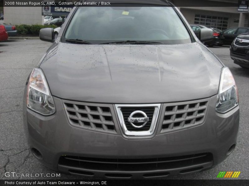 Gotham Gray Metallic / Black 2008 Nissan Rogue SL AWD