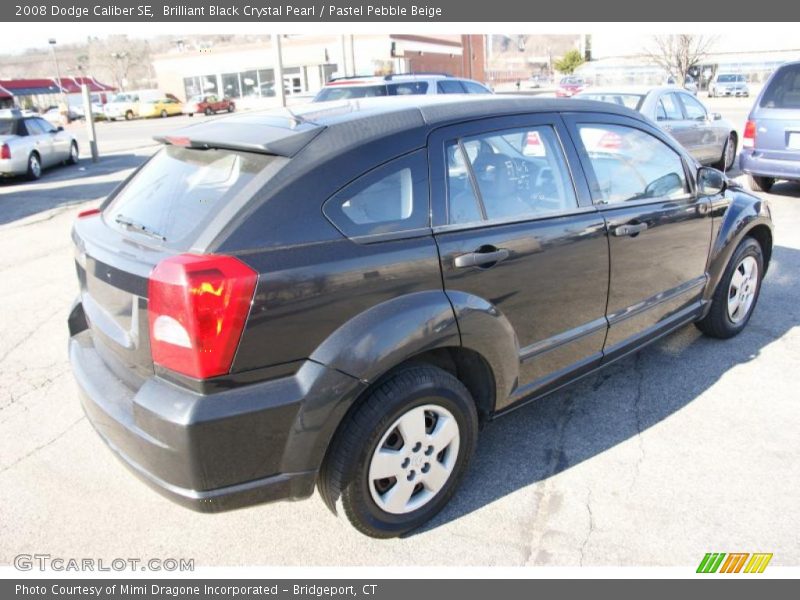 Brilliant Black Crystal Pearl / Pastel Pebble Beige 2008 Dodge Caliber SE