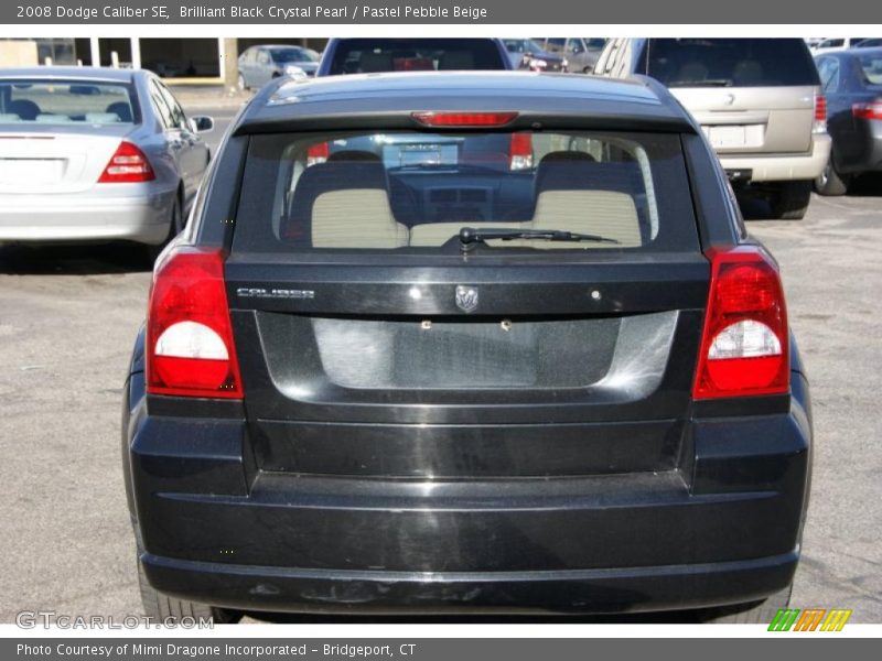 Brilliant Black Crystal Pearl / Pastel Pebble Beige 2008 Dodge Caliber SE