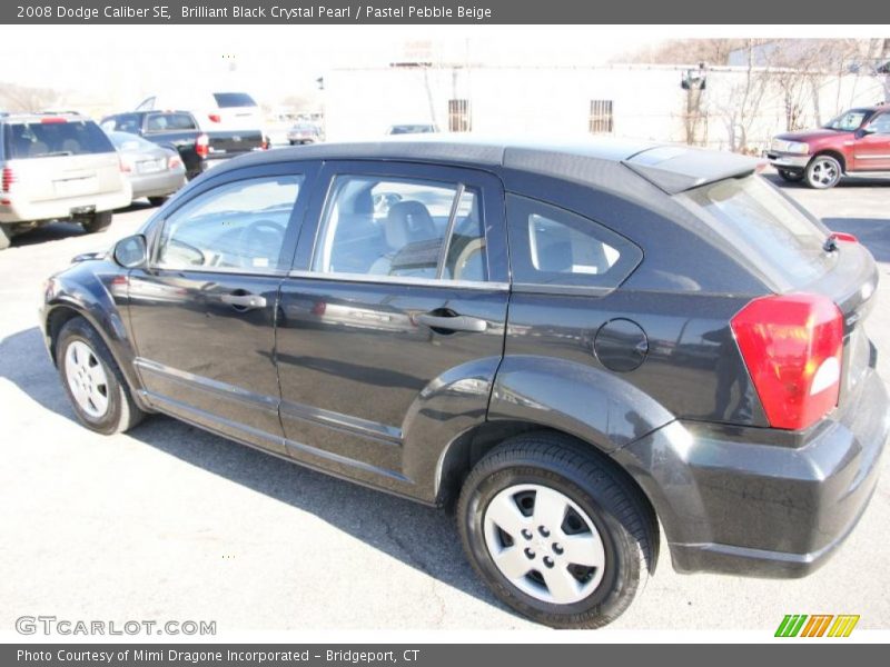 Brilliant Black Crystal Pearl / Pastel Pebble Beige 2008 Dodge Caliber SE