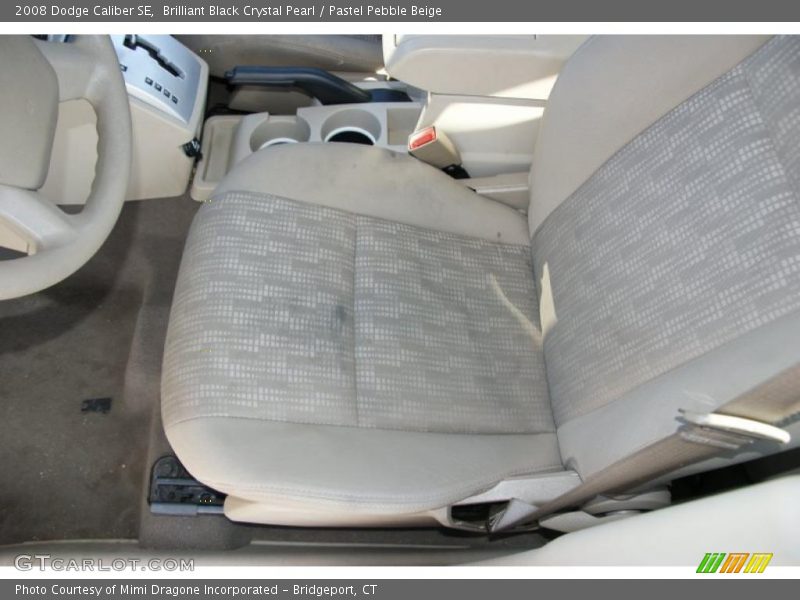 Brilliant Black Crystal Pearl / Pastel Pebble Beige 2008 Dodge Caliber SE