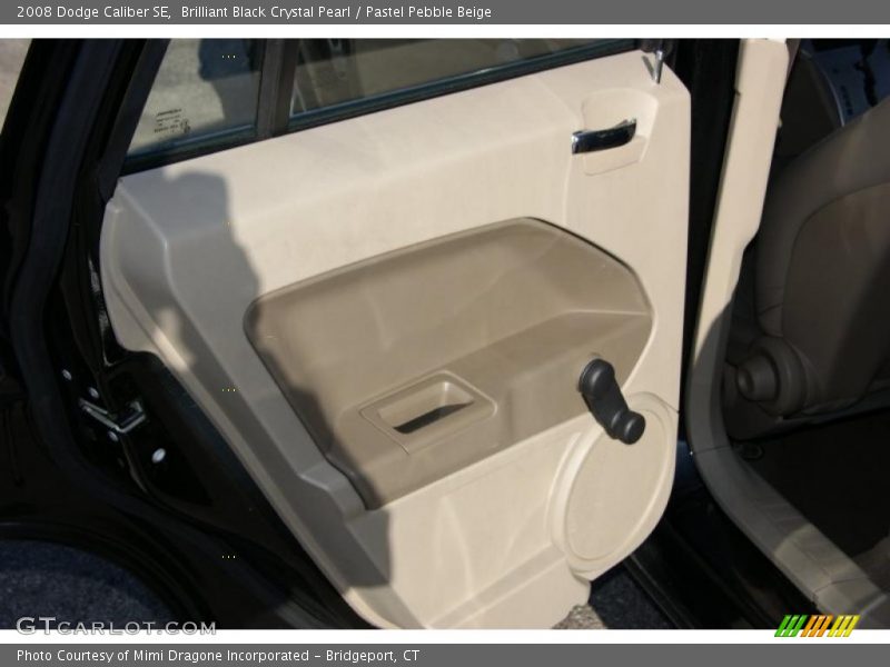 Brilliant Black Crystal Pearl / Pastel Pebble Beige 2008 Dodge Caliber SE