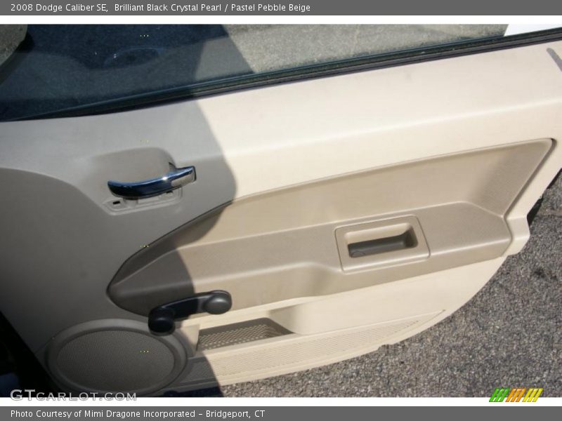 Brilliant Black Crystal Pearl / Pastel Pebble Beige 2008 Dodge Caliber SE