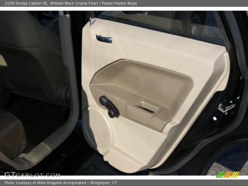 Brilliant Black Crystal Pearl / Pastel Pebble Beige 2008 Dodge Caliber SE