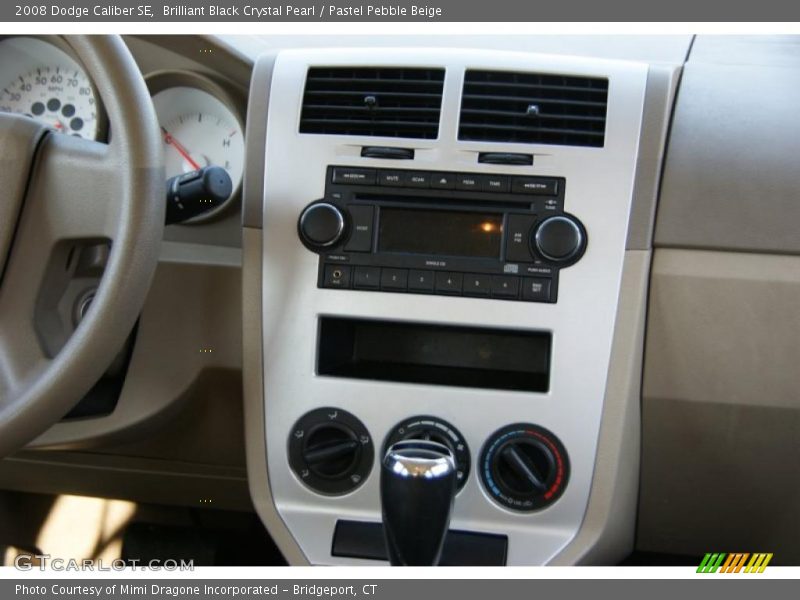 Brilliant Black Crystal Pearl / Pastel Pebble Beige 2008 Dodge Caliber SE