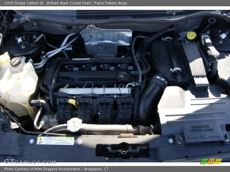 Brilliant Black Crystal Pearl / Pastel Pebble Beige 2008 Dodge Caliber SE