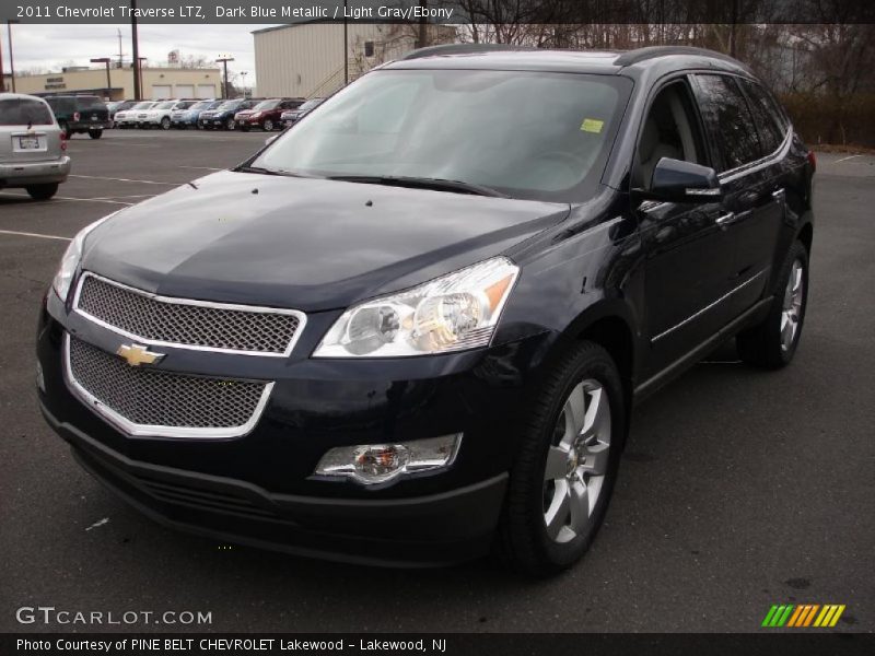 Dark Blue Metallic / Light Gray/Ebony 2011 Chevrolet Traverse LTZ