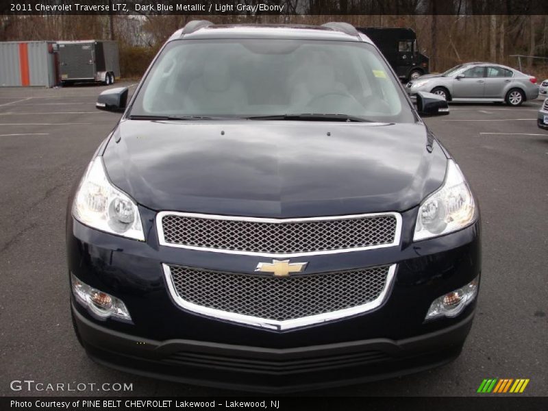 Dark Blue Metallic / Light Gray/Ebony 2011 Chevrolet Traverse LTZ