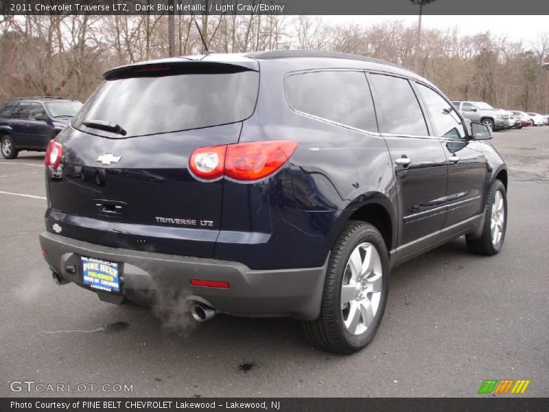 Dark Blue Metallic / Light Gray/Ebony 2011 Chevrolet Traverse LTZ