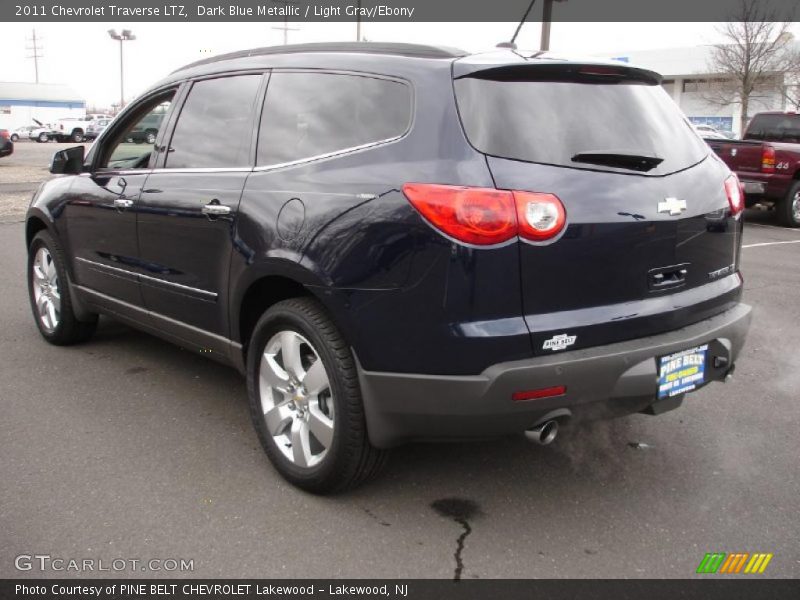Dark Blue Metallic / Light Gray/Ebony 2011 Chevrolet Traverse LTZ