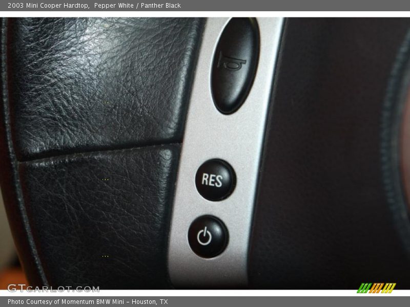 Pepper White / Panther Black 2003 Mini Cooper Hardtop