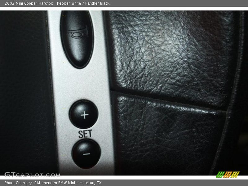 Pepper White / Panther Black 2003 Mini Cooper Hardtop
