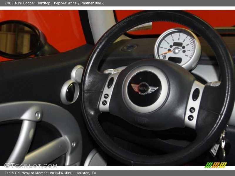 Pepper White / Panther Black 2003 Mini Cooper Hardtop