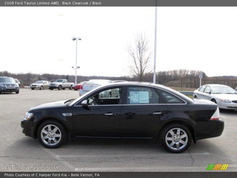 Black Clearcoat / Black 2008 Ford Taurus Limited AWD