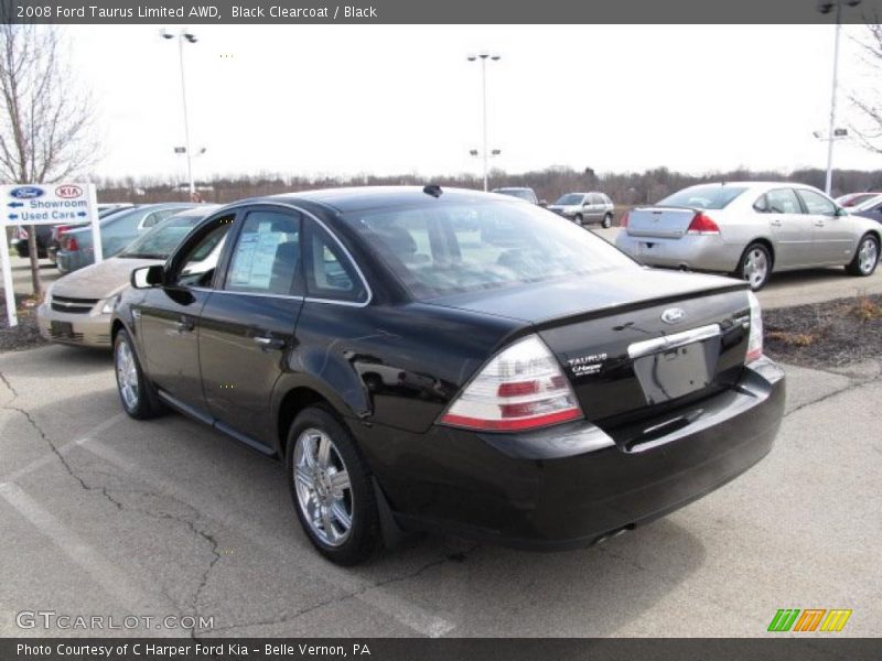 Black Clearcoat / Black 2008 Ford Taurus Limited AWD