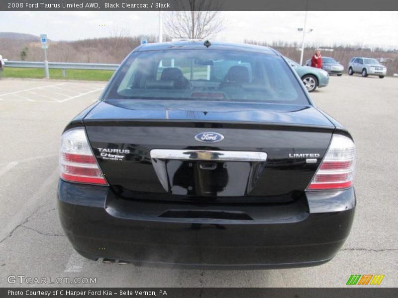 Black Clearcoat / Black 2008 Ford Taurus Limited AWD