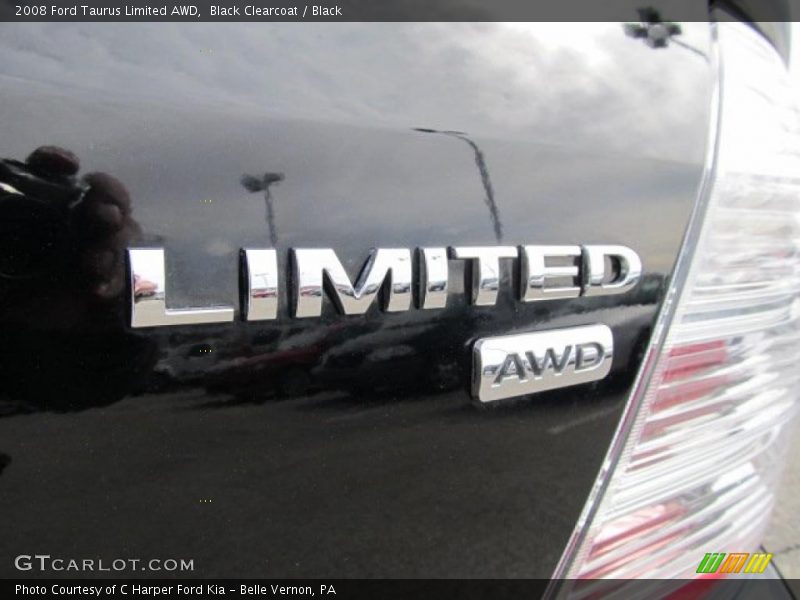 Black Clearcoat / Black 2008 Ford Taurus Limited AWD