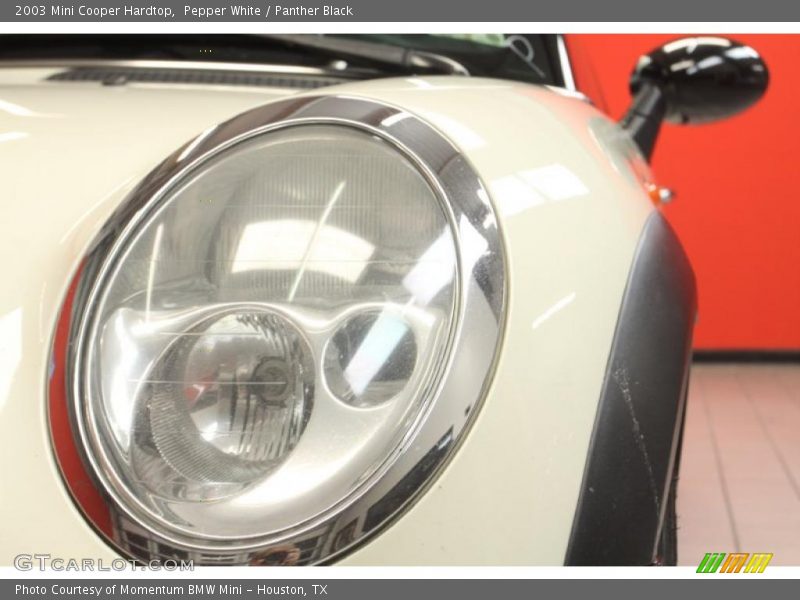 Pepper White / Panther Black 2003 Mini Cooper Hardtop